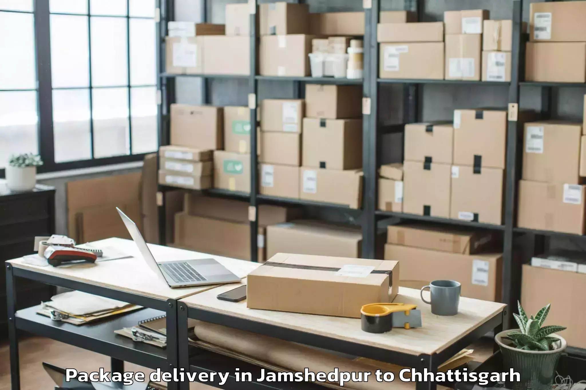 Professional Jamshedpur to Raigarh Chhattisgarh Package Delivery